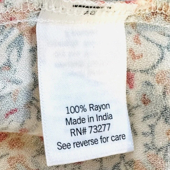 NWT SONOMA Women Long Sleeve Keyhole Neck Pullover Floral Shirt Plus Size 4X - Picture 10 of 11